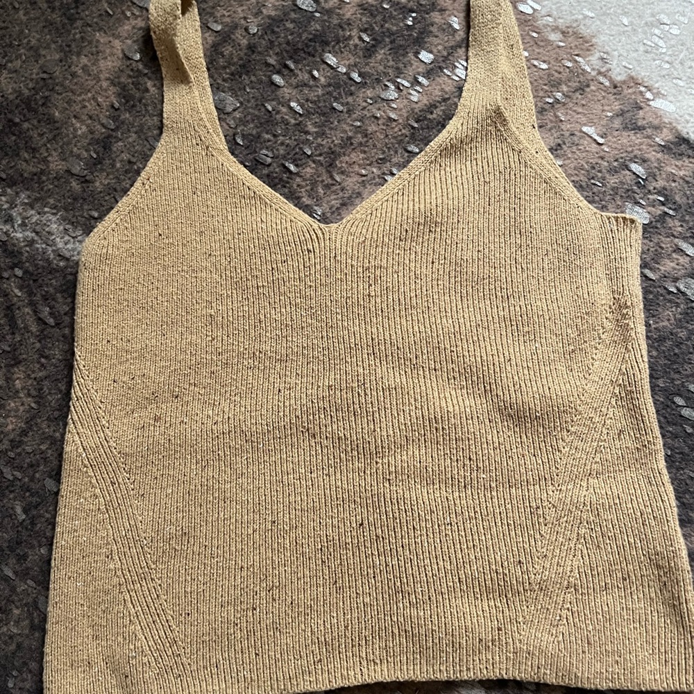 Old Navy “Confetti” Yellow sweater tank